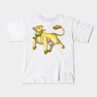 Happy Moo: Yellow Kids T-Shirt